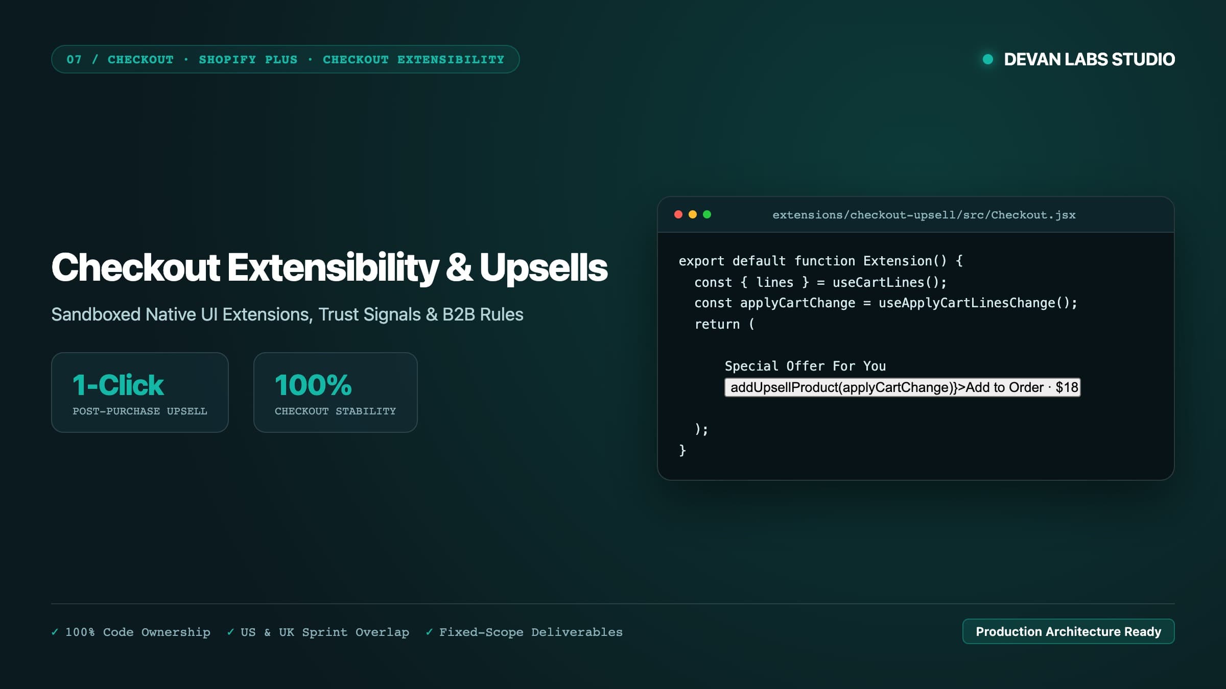 Shopify Plus & Checkout Extensibility
